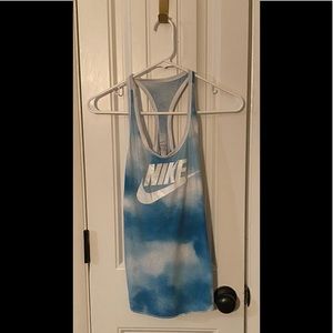 Blue Nike Racerback tank top